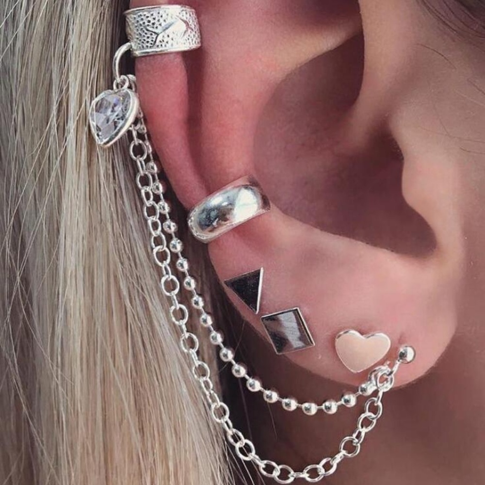 925 Silver-Plated Vintage Bohemian Earrings